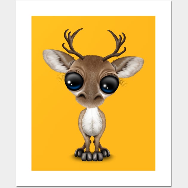 Cute Curious Reindeer Wall Art by jeffbartels